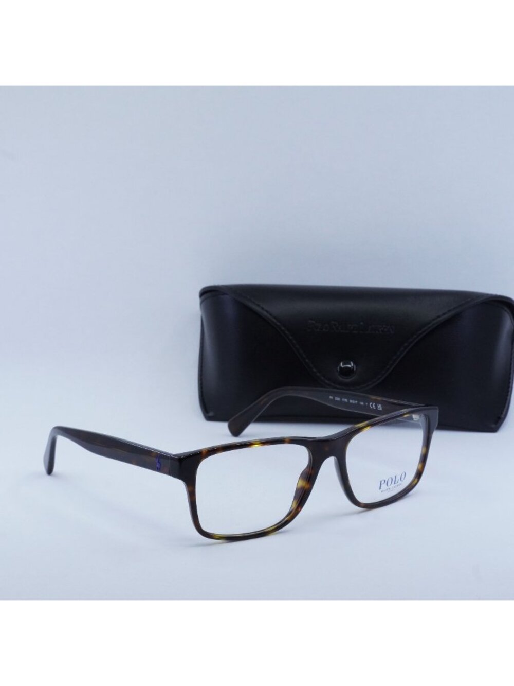 Polo Ralph Lauren PH2223 6132 Rectangle Eyeglasses - Shiny Havana 56mm